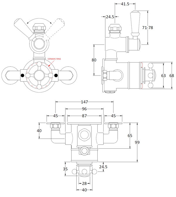 Bayswater Bathrooms Double Exposed Thermostatic Shower Valve Wayfair